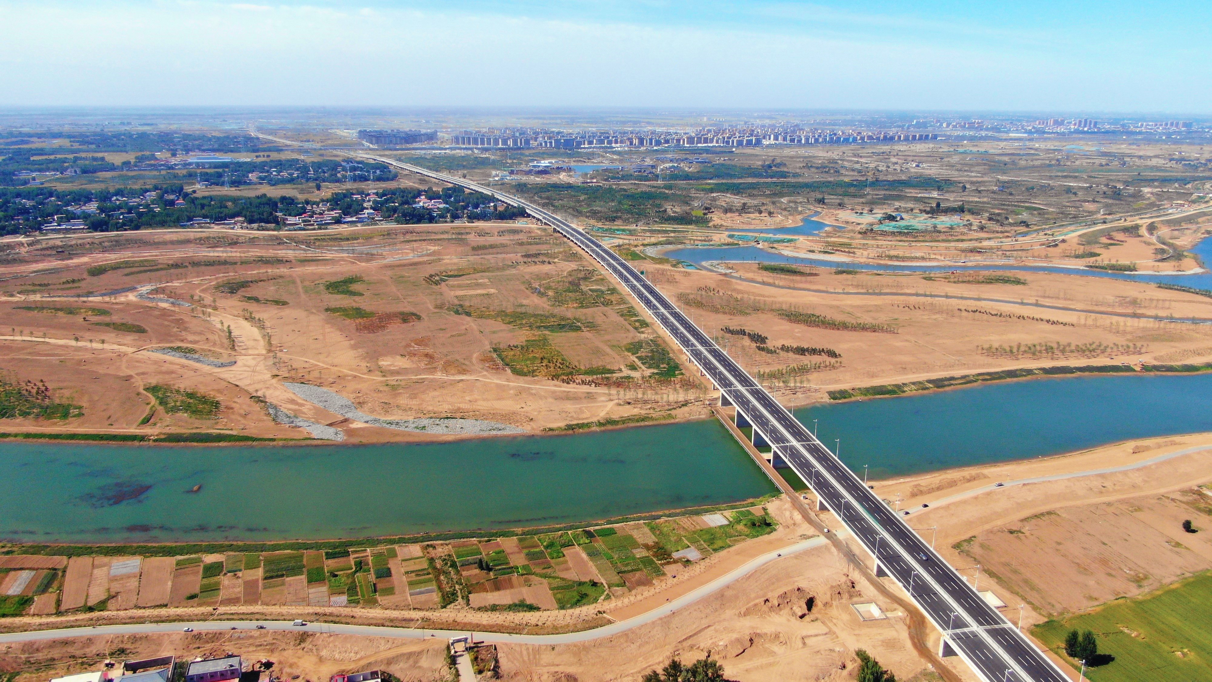 河流穿過！京雄高速蘭溝洼特大橋