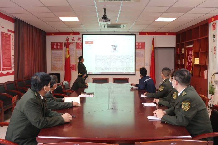 2022-4-1鄴城站黨支部線(xiàn)上學(xué)習(xí)革命英烈事跡，作者：張晶玉