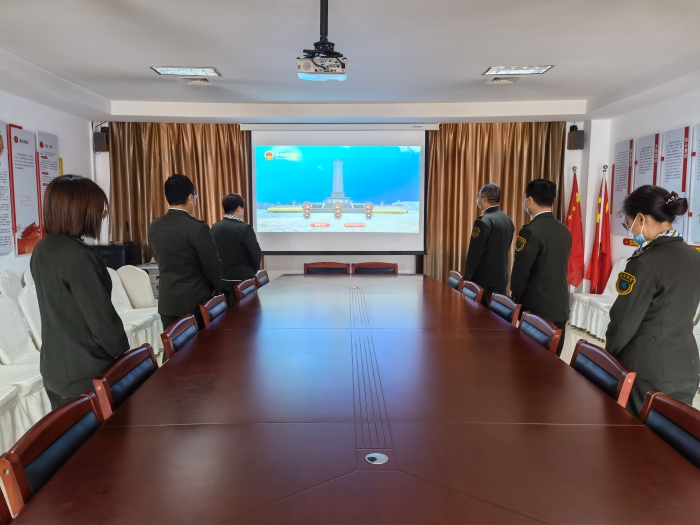 4月1日，內(nèi)丘站組織開展“‘2022奮進’清明云祭奠”主題活動（1）