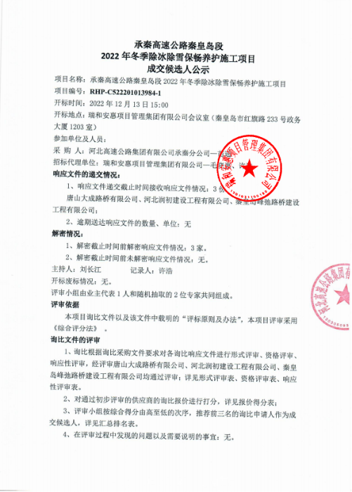 成交候選人公示1