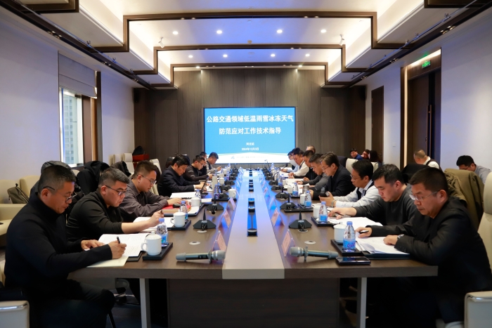 2024-12-3交通運輸部公路交通領域低溫雨雪冰凍天氣防范應對工作技術指導組到石安分公司開展技術指導